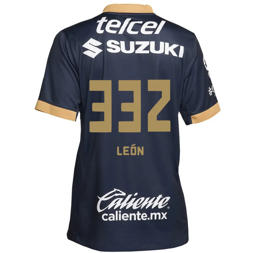 Danxen Niño Camiseta Andryk León #332 Obsidiana Dorada Blanca 2ª Equipación 2024/25 La Camisa