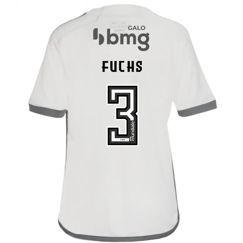 Danxen Niño Camiseta Bruno Fuchs #3 Blanquecino 2ª Equipación 2024/25 La Camisa