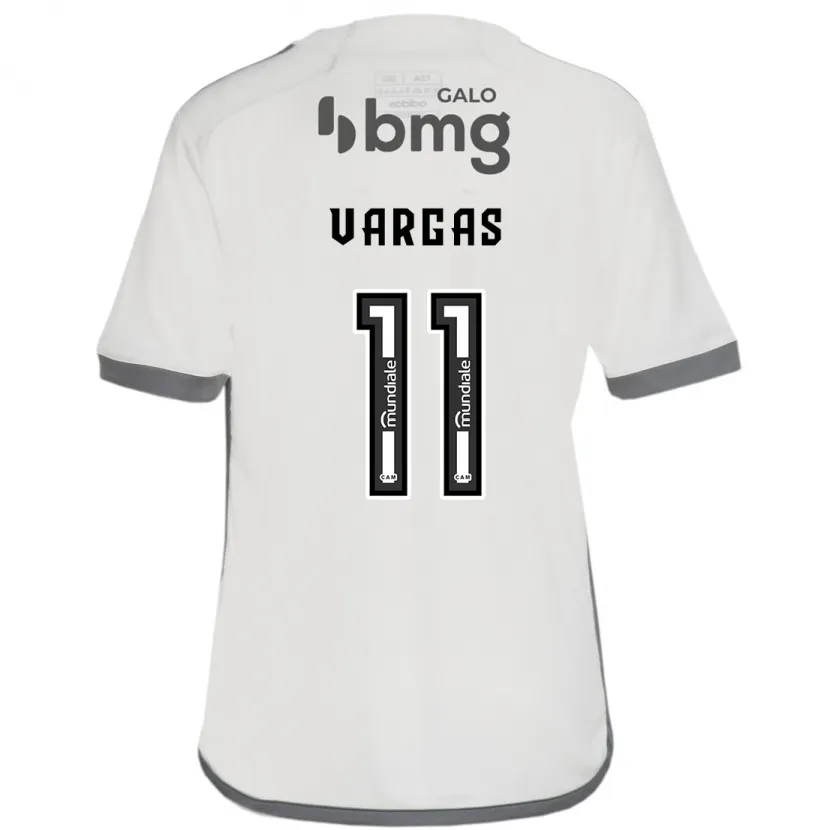 Danxen Niño Camiseta Eduardo Vargas #11 Blanquecino 2ª Equipación 2024/25 La Camisa