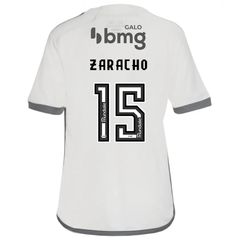 Danxen Niño Camiseta Matías Zaracho #15 Blanquecino 2ª Equipación 2024/25 La Camisa