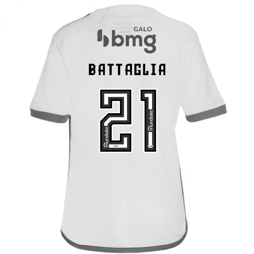 Danxen Niño Camiseta Rodrigo Battaglia #21 Blanquecino 2ª Equipación 2024/25 La Camisa