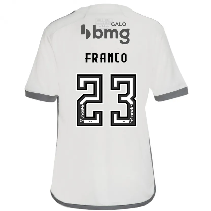 Danxen Niño Camiseta Alan Franco #23 Blanquecino 2ª Equipación 2024/25 La Camisa