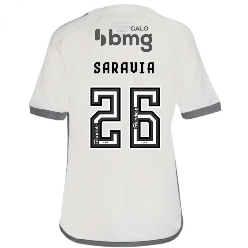 Danxen Niño Camiseta Renzo Saravia #26 Blanquecino 2ª Equipación 2024/25 La Camisa