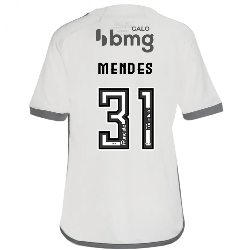 Danxen Niño Camiseta Matheus Mendes #31 Blanquecino 2ª Equipación 2024/25 La Camisa