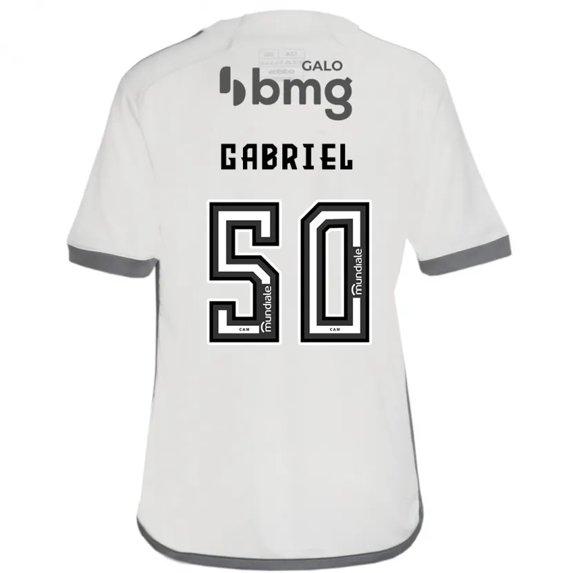 Danxen Niño Camiseta Vitor Gabriel #50 Blanquecino 2ª Equipación 2024/25 La Camisa