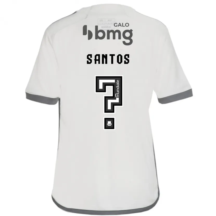 Danxen Niño Camiseta Léo Santos #0 Blanquecino 2ª Equipación 2024/25 La Camisa