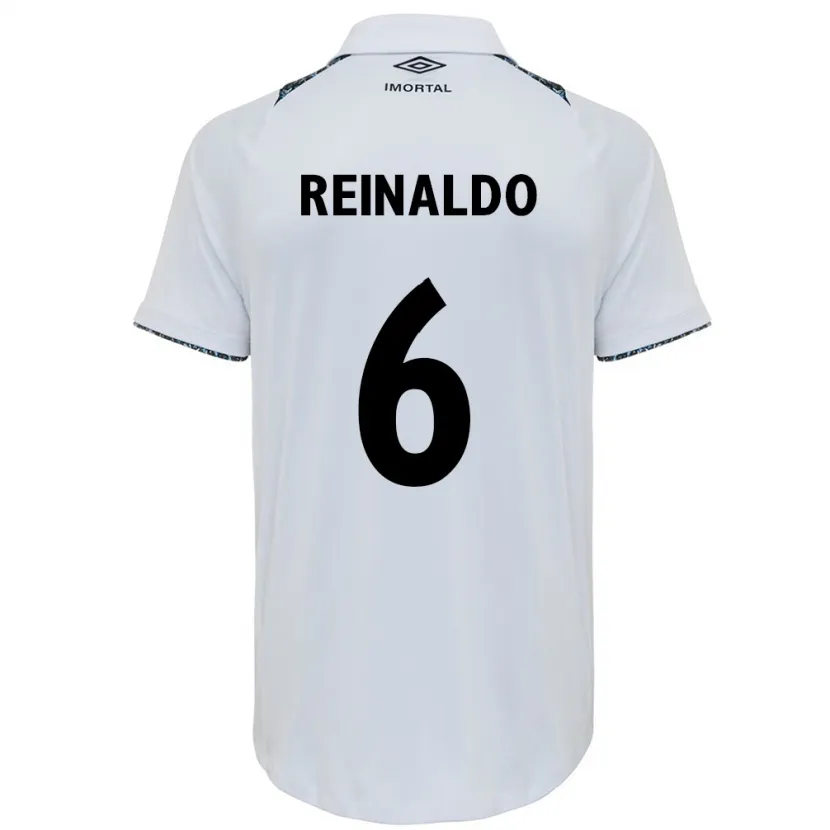 Danxen Niño Camiseta Reinaldo #6 Blanco Azul 2ª Equipación 2024/25 La Camisa