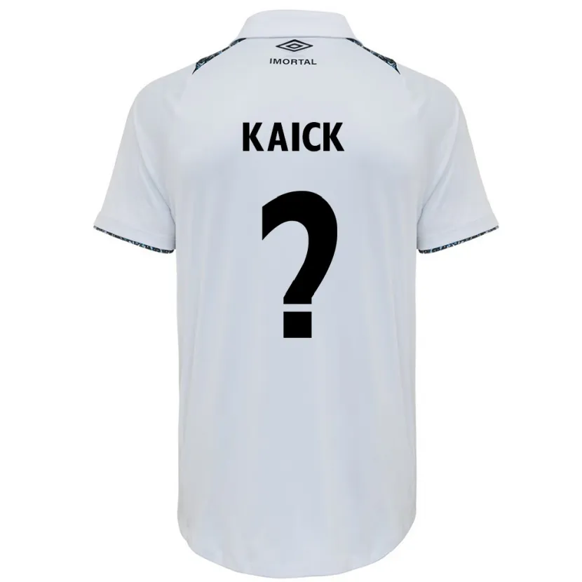 Danxen Niño Camiseta Kaick #0 Blanco Azul 2ª Equipación 2024/25 La Camisa