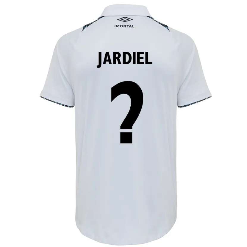 Danxen Niño Camiseta Jardiel #0 Blanco Azul 2ª Equipación 2024/25 La Camisa