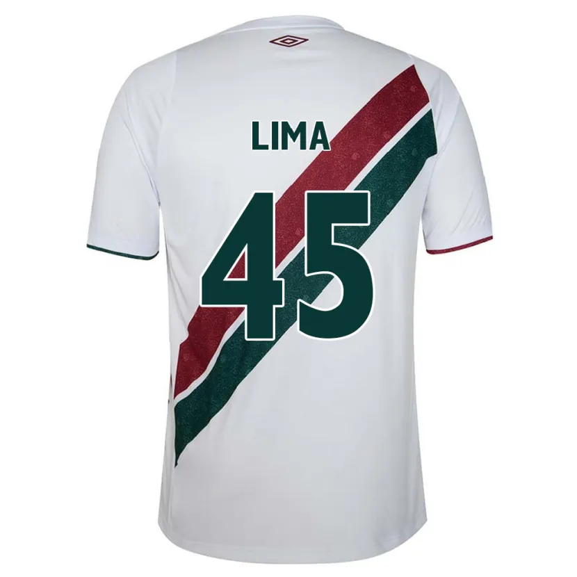 Danxen Niño Camiseta Lima #45 Blanco Verde Granate 2ª Equipación 2024/25 La Camisa