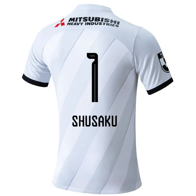 Danxen Niño Camiseta Shusaku Nishikawa #1 Gris Blanco 2ª Equipación 2024/25 La Camisa