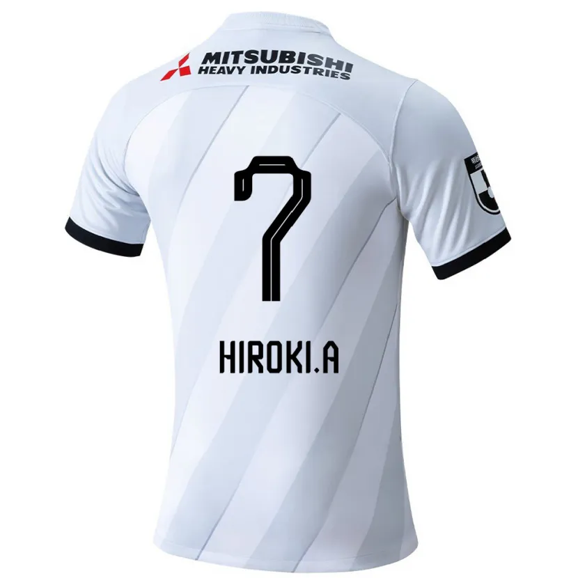 Danxen Niño Camiseta Hiroki Abe #7 Gris Blanco 2ª Equipación 2024/25 La Camisa