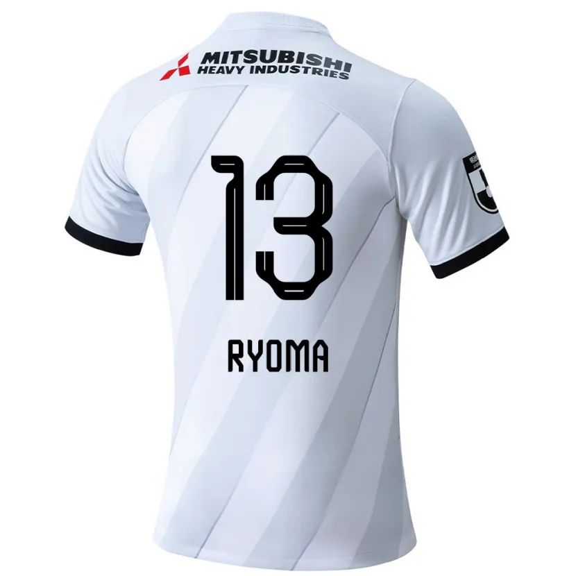 Danxen Niño Camiseta Ryoma Watanabe #13 Gris Blanco 2ª Equipación 2024/25 La Camisa