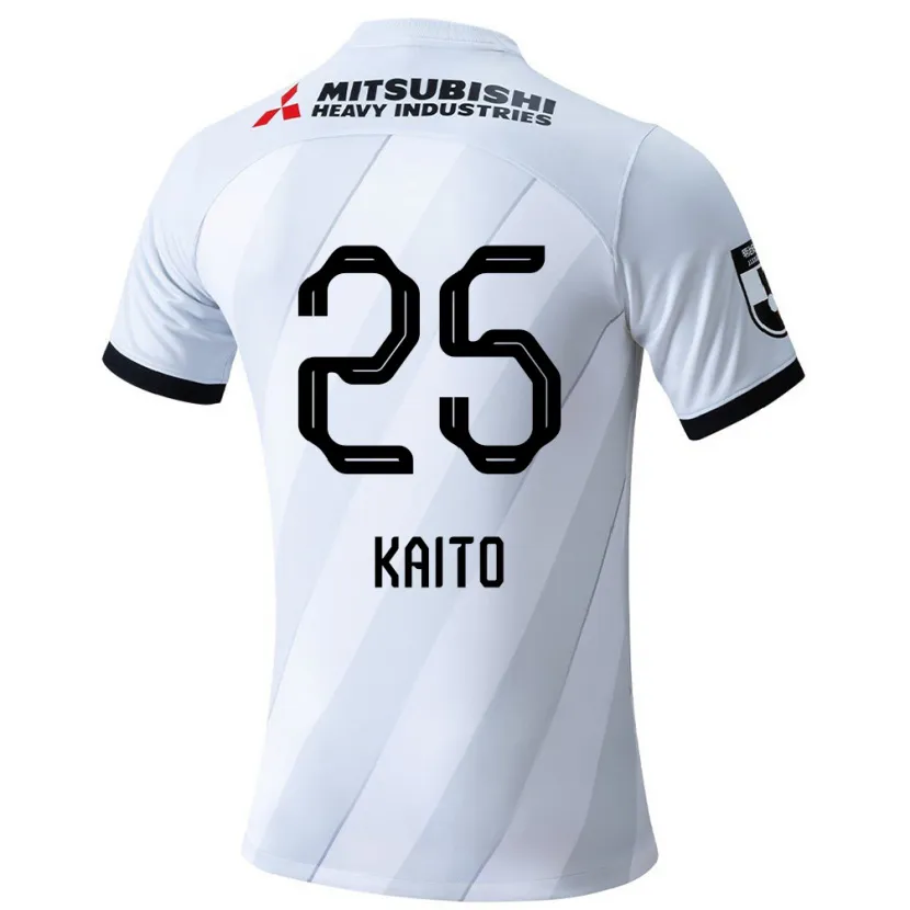 Danxen Niño Camiseta Kaito Yasui #25 Gris Blanco 2ª Equipación 2024/25 La Camisa