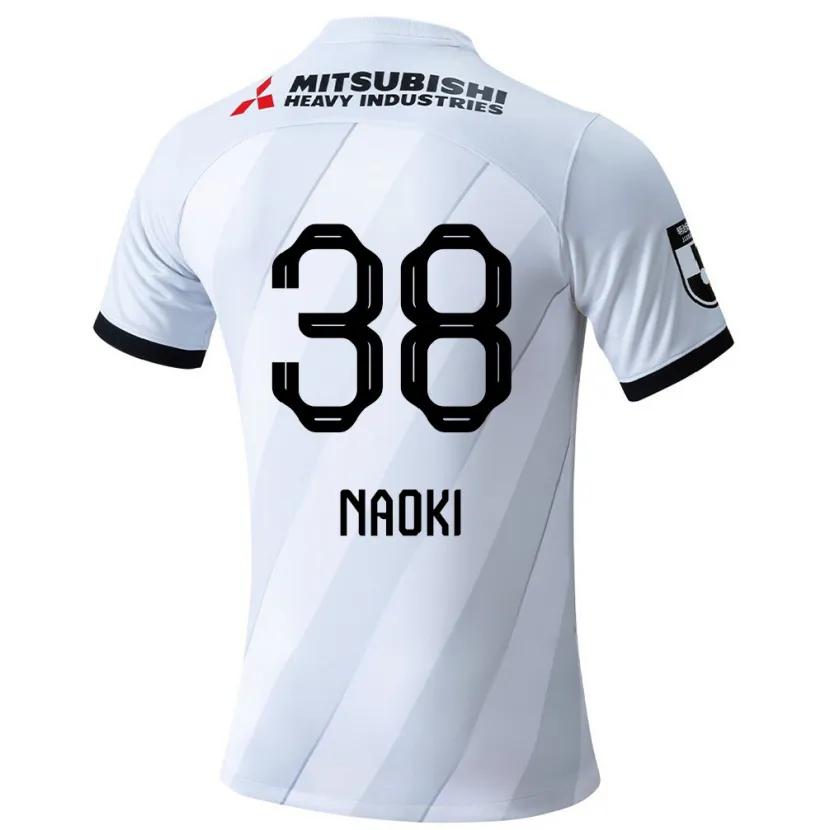 Danxen Niño Camiseta Naoki Maeda #38 Gris Blanco 2ª Equipación 2024/25 La Camisa