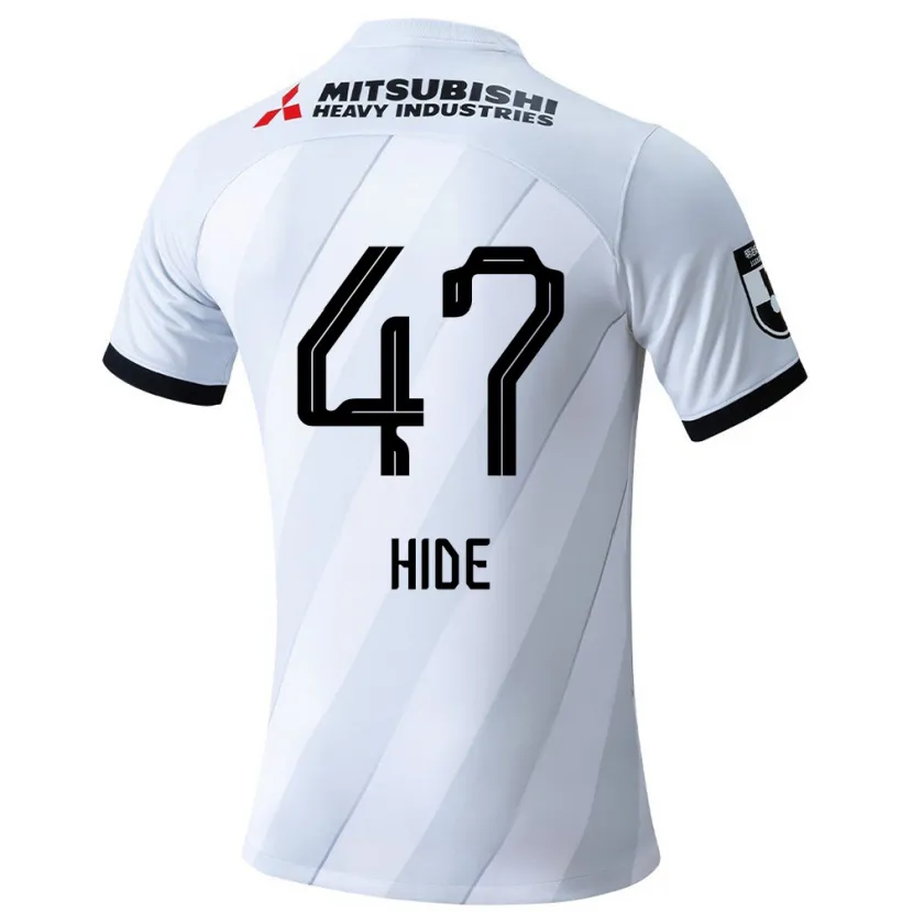 Danxen Niño Camiseta Hidetoshi Takeda #47 Gris Blanco 2ª Equipación 2024/25 La Camisa