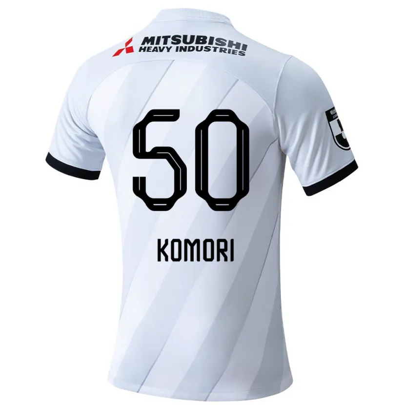 Danxen Niño Camiseta Haruki Komori #50 Gris Blanco 2ª Equipación 2024/25 La Camisa