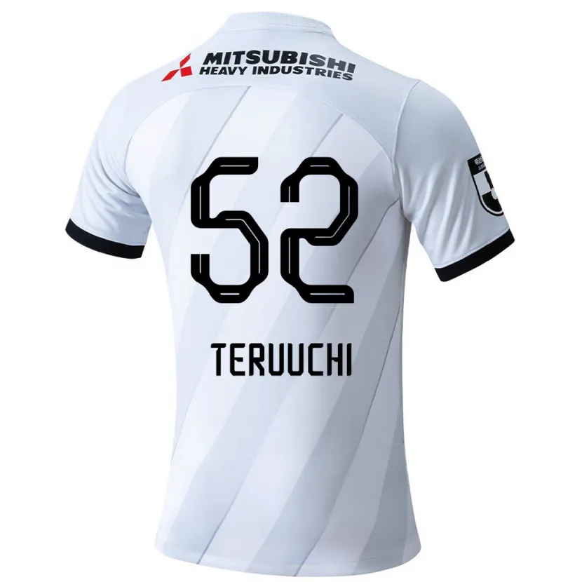 Danxen Niño Camiseta Toshikazu Teruuchi #52 Gris Blanco 2ª Equipación 2024/25 La Camisa