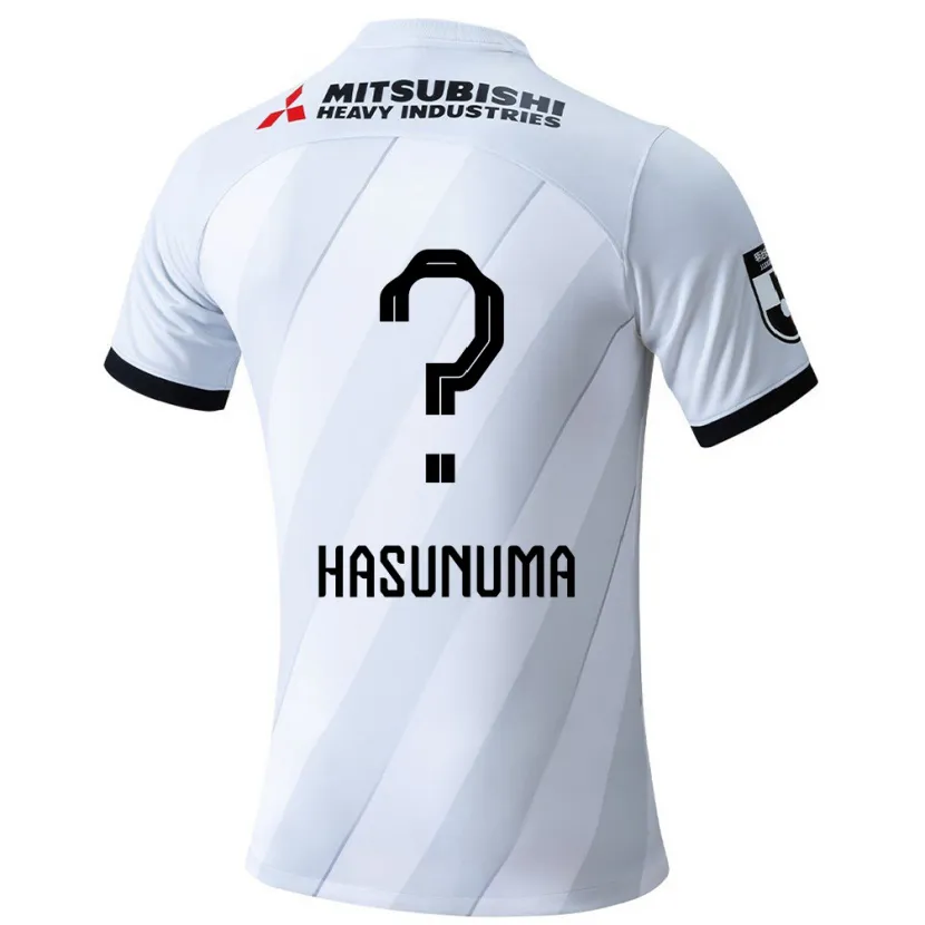 Danxen Niño Camiseta Shunsuke Hasunuma #0 Gris Blanco 2ª Equipación 2024/25 La Camisa