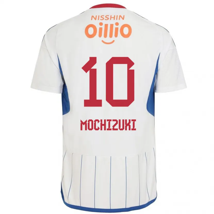 Danxen Niño Camiseta Kohei Mochizuki #10 Blanco Azul Rojo 2ª Equipación 2024/25 La Camisa