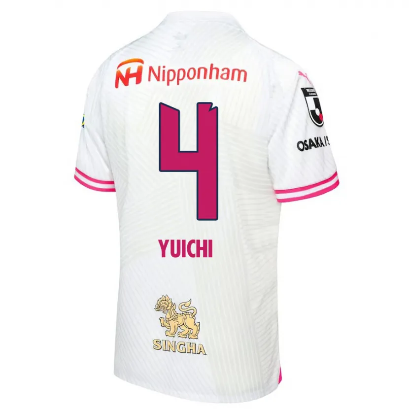 Danxen Niño Camiseta Yuichi Hirano #4 Blanco Rosa 2ª Equipación 2024/25 La Camisa