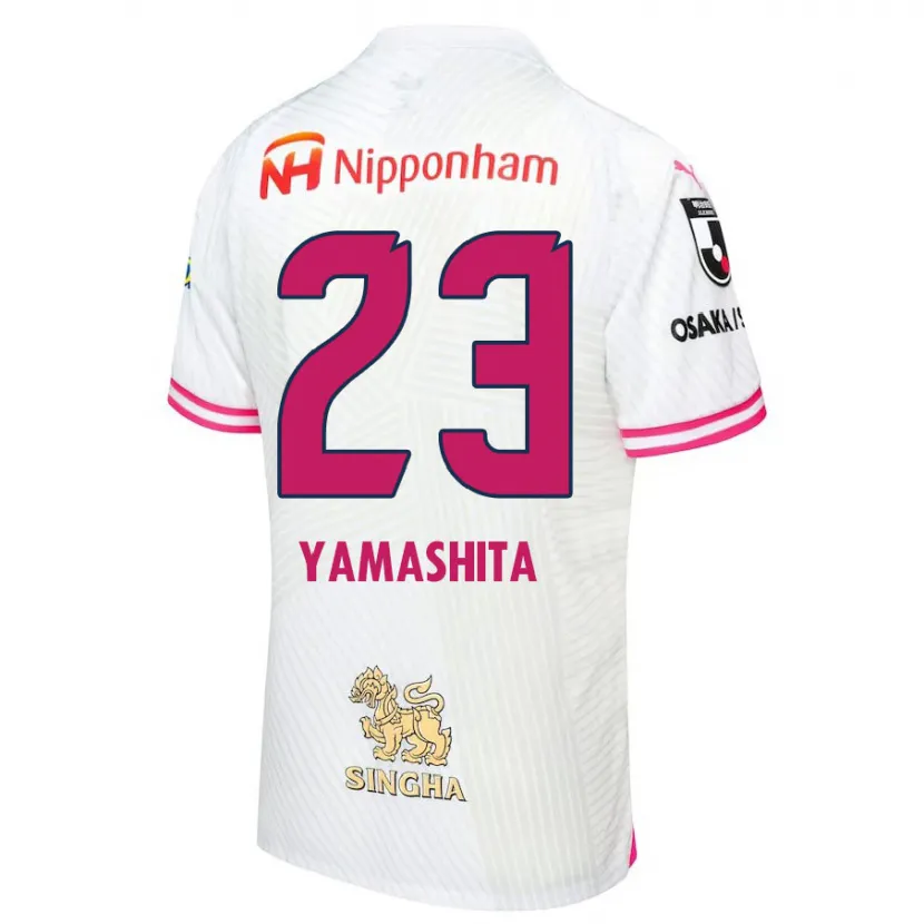 Danxen Niño Camiseta Tatsuya Yamashita #23 Blanco Rosa 2ª Equipación 2024/25 La Camisa