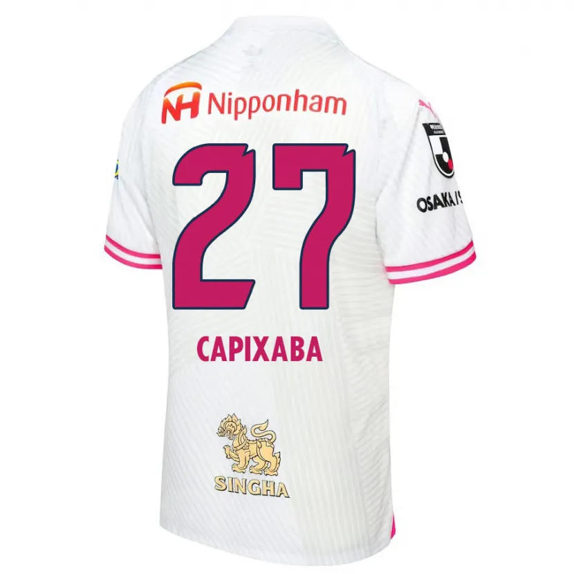 Danxen Niño Camiseta Capixaba #27 Blanco Rosa 2ª Equipación 2024/25 La Camisa