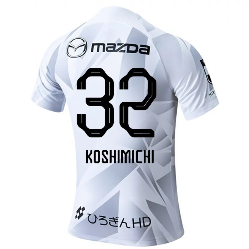 Danxen Niño Camiseta Sota Koshimichi #32 Blanco Gris Negro 2ª Equipación 2024/25 La Camisa