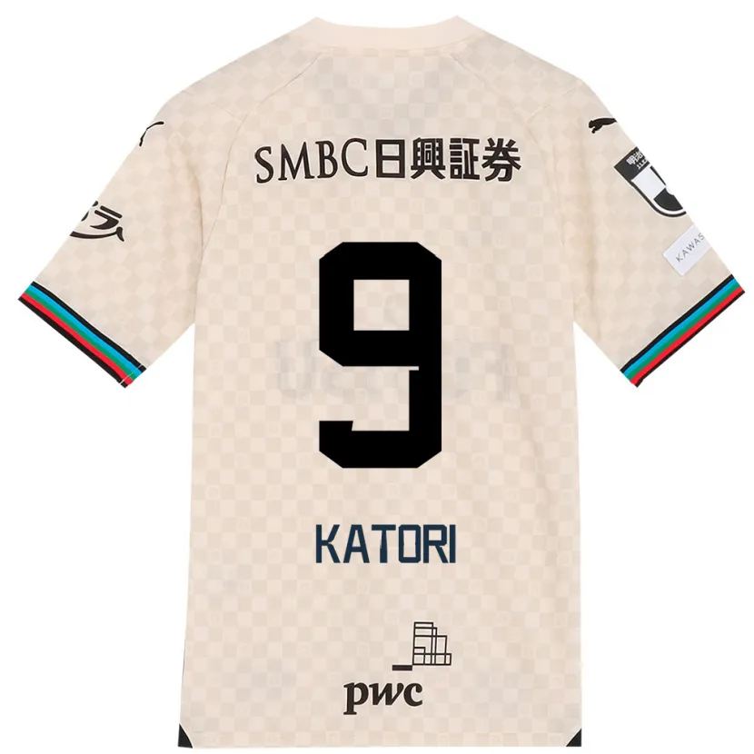 Danxen Niño Camiseta Takeshi Katori #9 Blanco Gris 2ª Equipación 2024/25 La Camisa