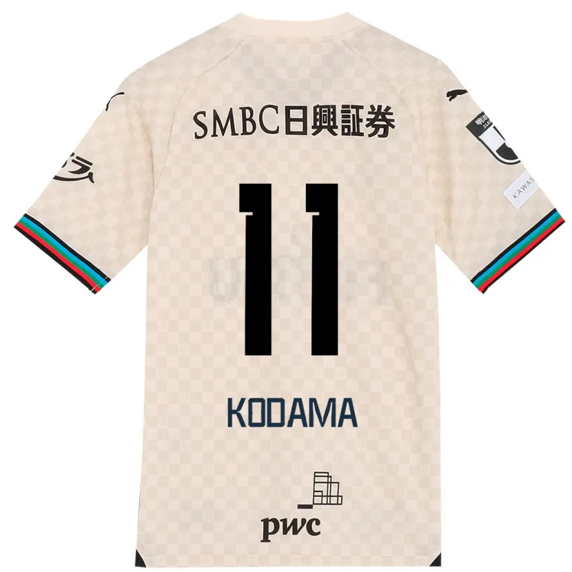 Danxen Niño Camiseta Shotaro Kodama #11 Blanco Gris 2ª Equipación 2024/25 La Camisa