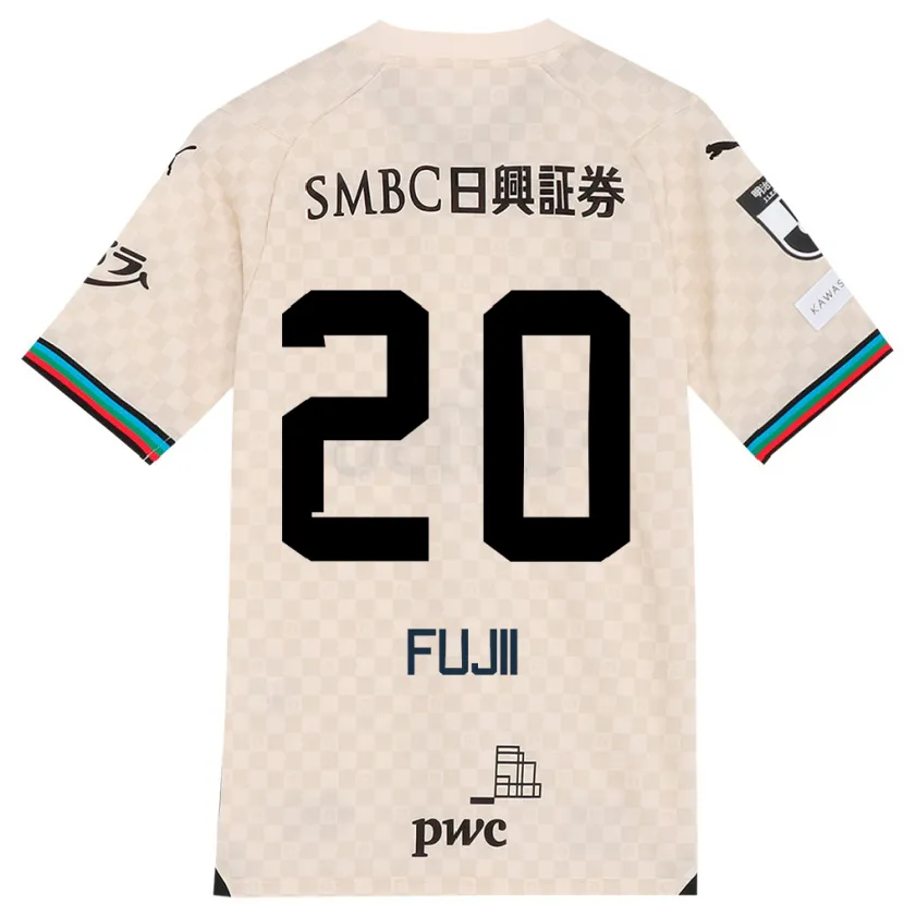 Danxen Niño Camiseta Rensuke Fujii #20 Blanco Gris 2ª Equipación 2024/25 La Camisa