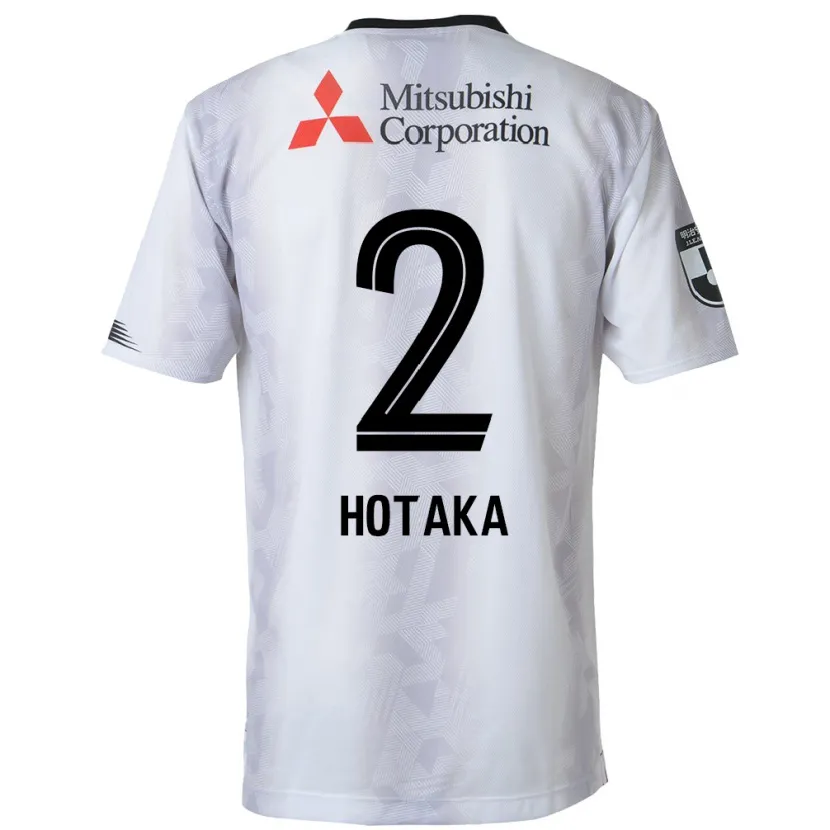 Danxen Niño Camiseta Hotaka Nakamura #2 Blanco Negro 2ª Equipación 2024/25 La Camisa