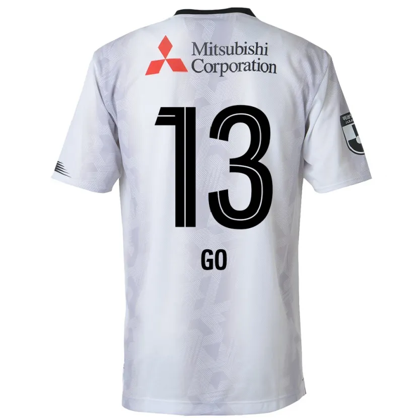 Danxen Niño Camiseta Go Hatano #13 Blanco Negro 2ª Equipación 2024/25 La Camisa