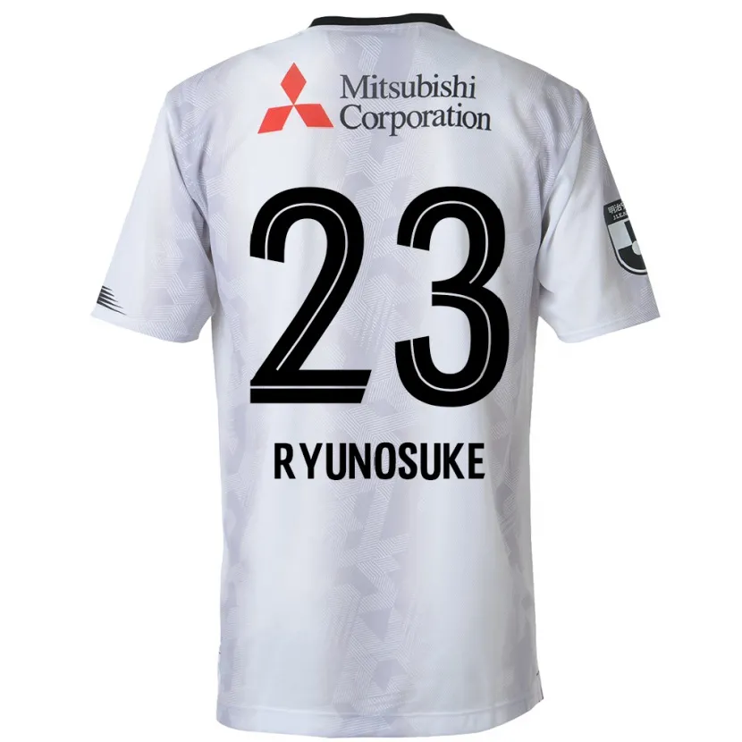 Danxen Niño Camiseta Ryunosuke Sato #23 Blanco Negro 2ª Equipación 2024/25 La Camisa