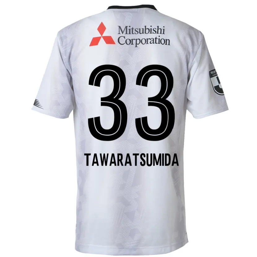 Danxen Niño Camiseta Kota Tawaratsumida #33 Blanco Negro 2ª Equipación 2024/25 La Camisa