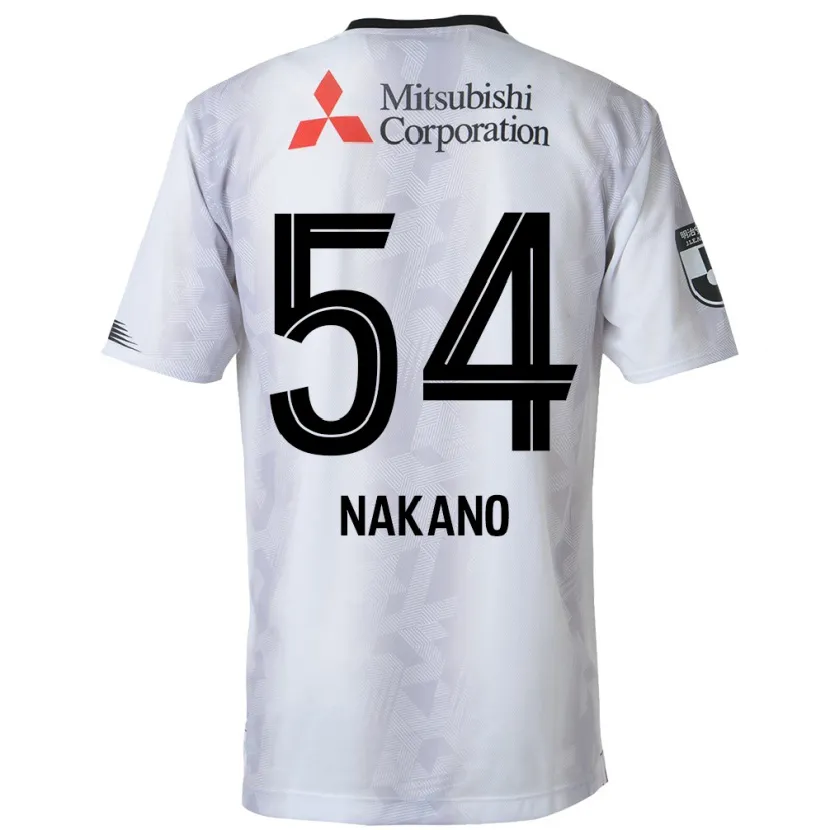 Danxen Niño Camiseta Yui Nakano #54 Blanco Negro 2ª Equipación 2024/25 La Camisa