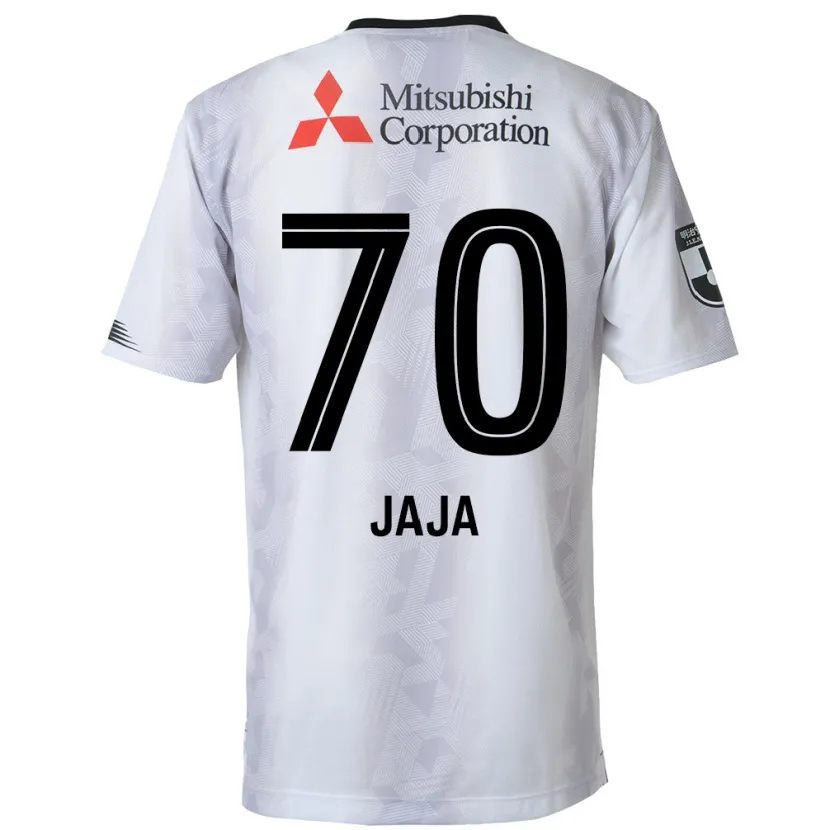 Danxen Niño Camiseta Jája Silva #70 Blanco Negro 2ª Equipación 2024/25 La Camisa