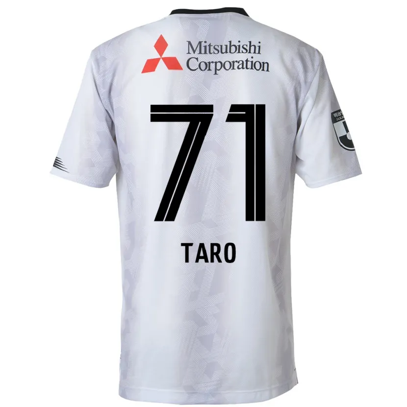 Danxen Niño Camiseta Ryotaro Araki #71 Blanco Negro 2ª Equipación 2024/25 La Camisa