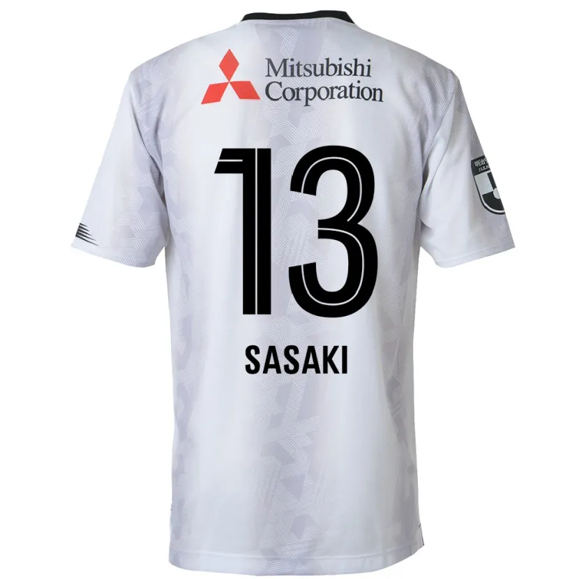 Danxen Niño Camiseta Shoei Sasaki #13 Blanco Negro 2ª Equipación 2024/25 La Camisa