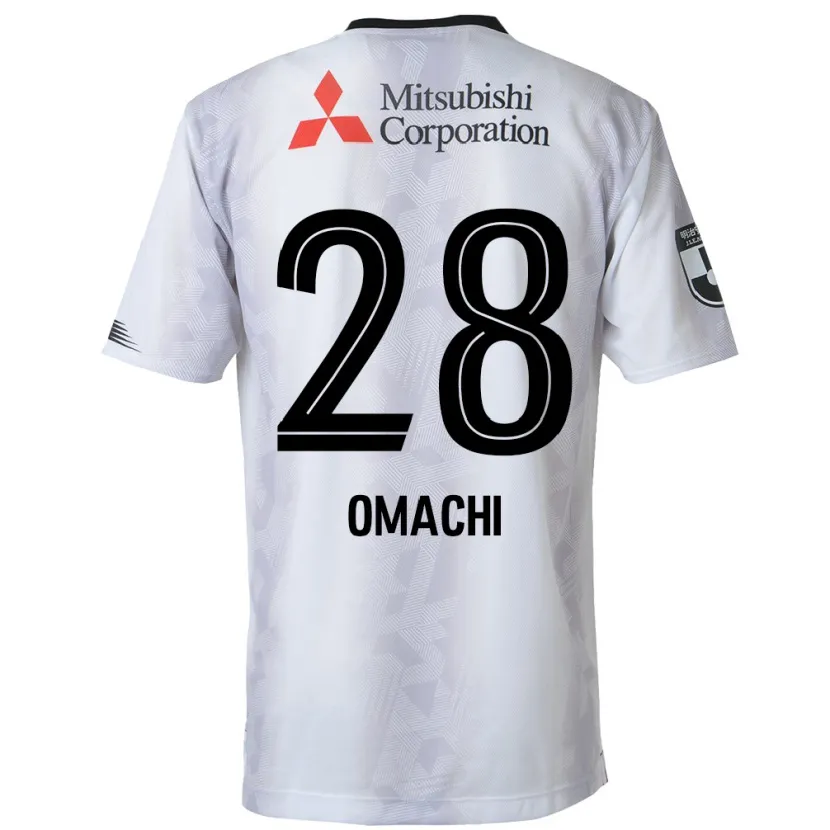 Danxen Niño Camiseta Shugo Omachi #28 Blanco Negro 2ª Equipación 2024/25 La Camisa