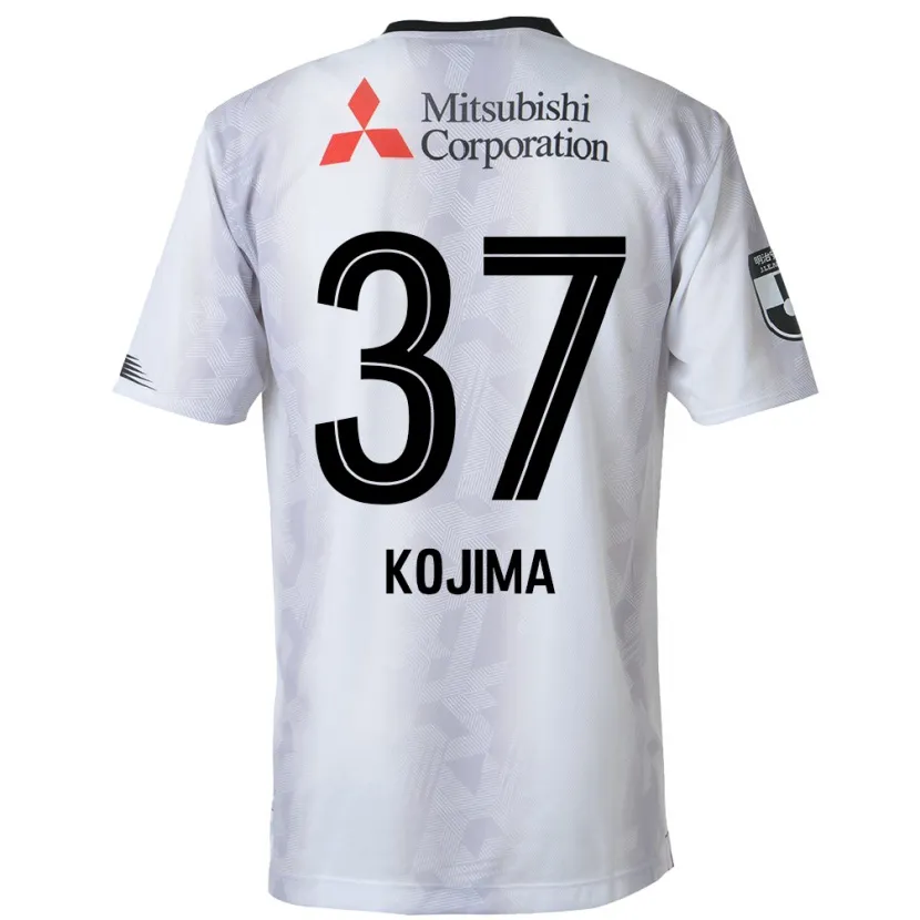 Danxen Niño Camiseta Satsuki Kojima #37 Blanco Negro 2ª Equipación 2024/25 La Camisa