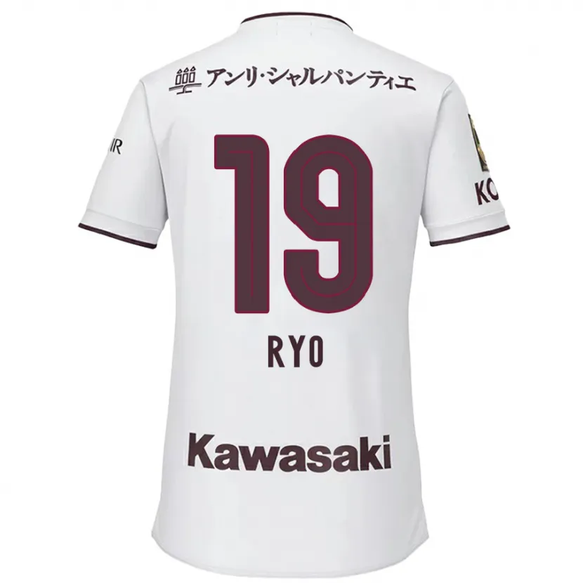 Danxen Niño Camiseta Ryo Hatsuse #19 Blanco Rojo 2ª Equipación 2024/25 La Camisa