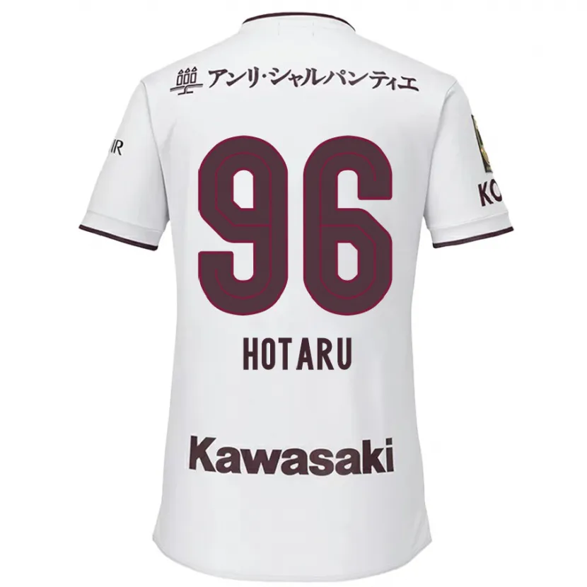 Danxen Niño Camiseta Hotaru Yamaguchi #96 Blanco Rojo 2ª Equipación 2024/25 La Camisa