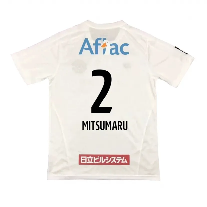 Danxen Niño Camiseta Hiromu Mitsumaru #2 Blanco Negro 2ª Equipación 2024/25 La Camisa