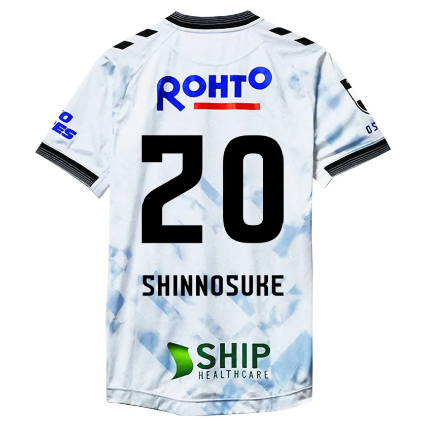 Danxen Niño Camiseta Shinnosuke Nakatani #20 Blanco Negro 2ª Equipación 2024/25 La Camisa