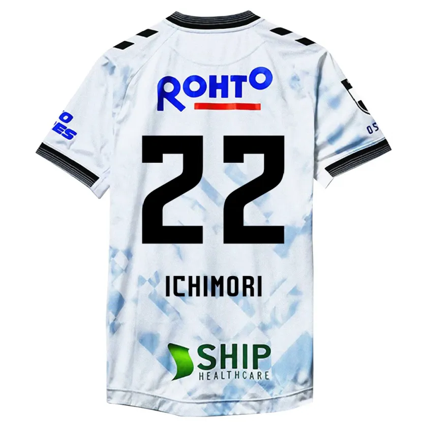 Danxen Niño Camiseta Jun Ichimori #22 Blanco Negro 2ª Equipación 2024/25 La Camisa