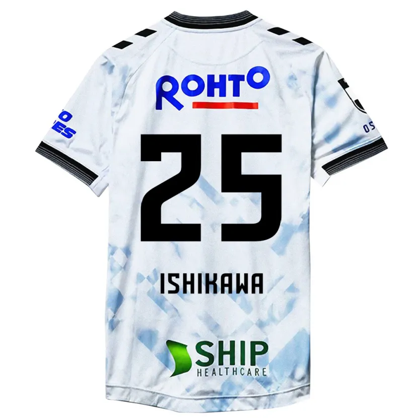 Danxen Niño Camiseta Kei Ishikawa #25 Blanco Negro 2ª Equipación 2024/25 La Camisa