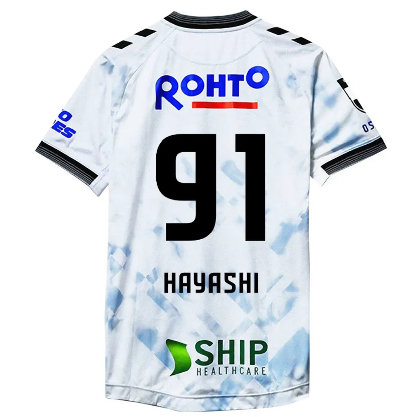 Danxen Niño Camiseta Daichi Hayashi #91 Blanco Negro 2ª Equipación 2024/25 La Camisa