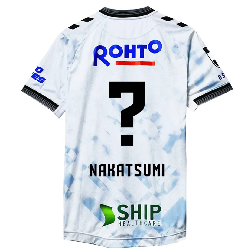 Danxen Niño Camiseta Naru Nakatsumi #0 Blanco Negro 2ª Equipación 2024/25 La Camisa