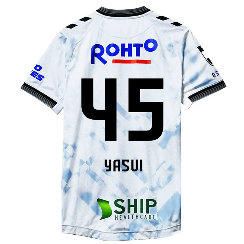 Danxen Niño Camiseta Tsukasa Yasui #45 Blanco Negro 2ª Equipación 2024/25 La Camisa